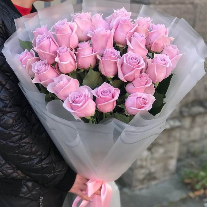 25 высоких розовых роз в Мармарисе